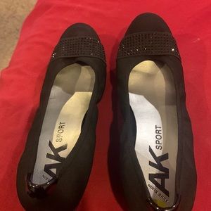 Anne Klein black flats